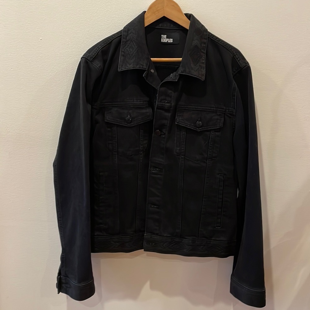 The Kooples Black Denim Jacket